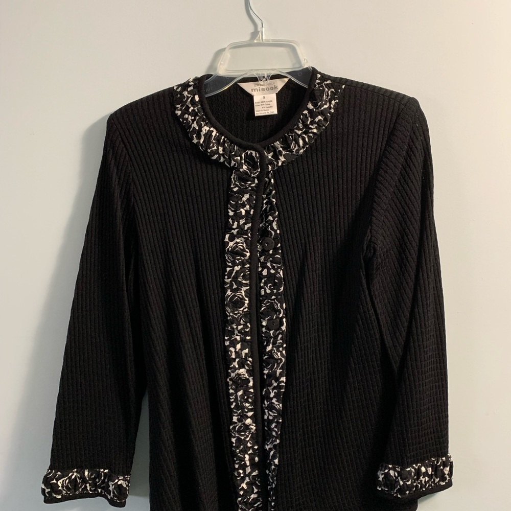 Black Misook cardigan